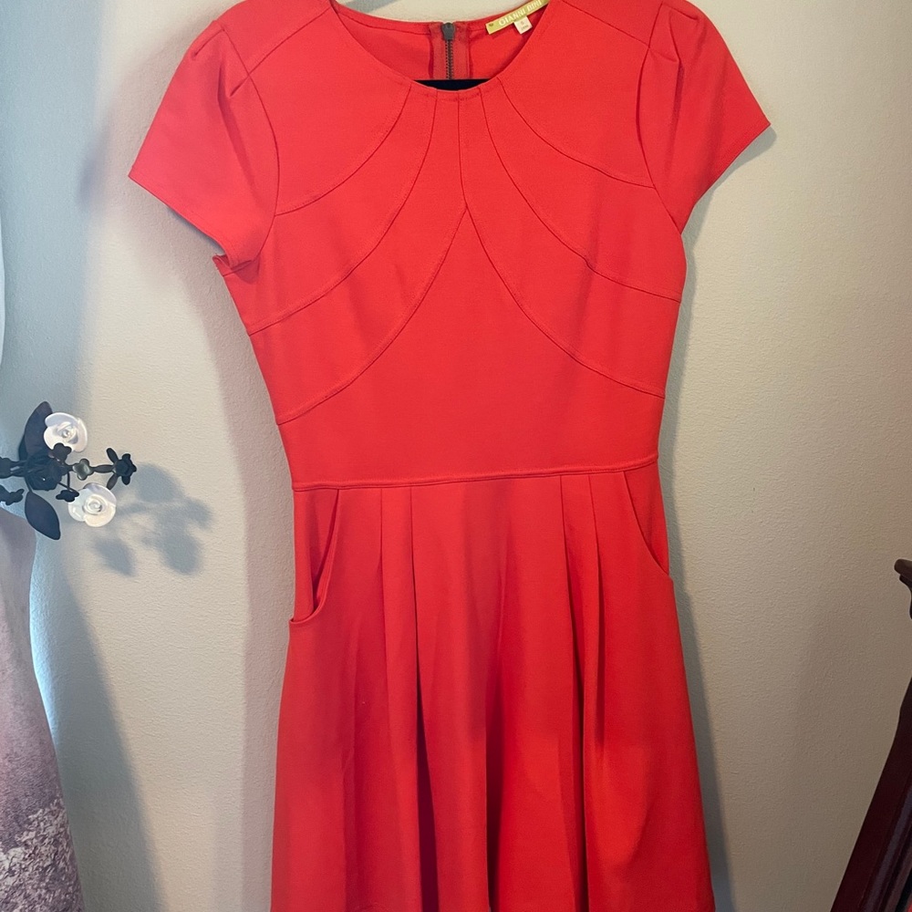 Gianni Bini orange fitted dress